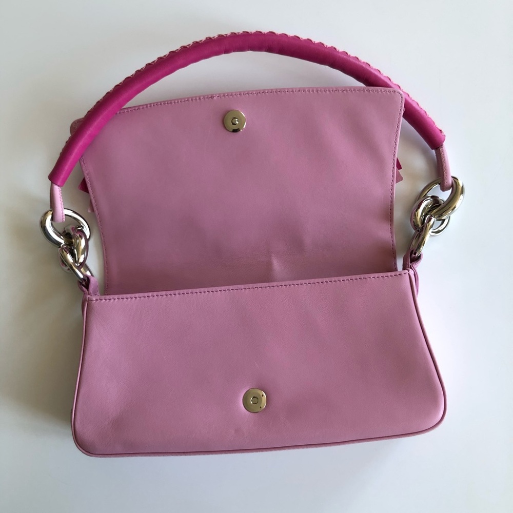 Escada Pink Ruffles Shoulder Bag - Picture 3 of 15